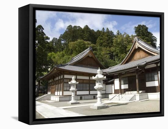 Zen Buddhist Temple of Zenpo-Ji, Tsuruoka, Yamagata-Ken, Northwestern Honshu, Japan-Tony Waltham-Framed Premier Image Canvas