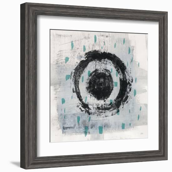 Zen Circle II Crop with Teal-Melissa Averinos-Framed Art Print