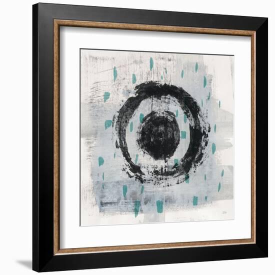 Zen Circle II Crop with Teal-Melissa Averinos-Framed Art Print