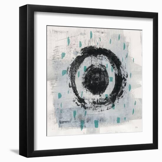 Zen Circle II Crop with Teal-Melissa Averinos-Framed Art Print