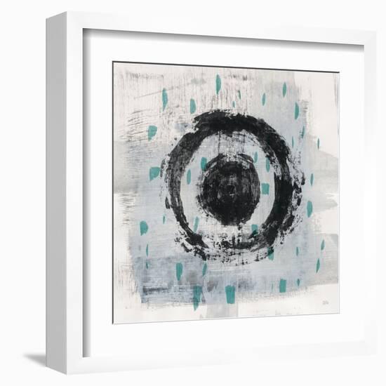 Zen Circle II Crop with Teal-Melissa Averinos-Framed Art Print