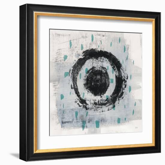 Zen Circle II Crop with Teal-Melissa Averinos-Framed Art Print