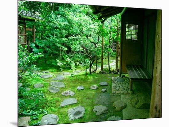 Zen Garden, Kyoto, Japan-Shin Terada-Mounted Photographic Print