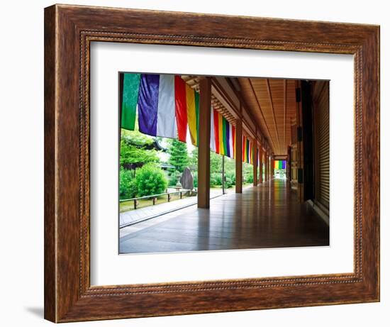 Zen Garden, Kyoto, Japan-Shin Terada-Framed Photographic Print