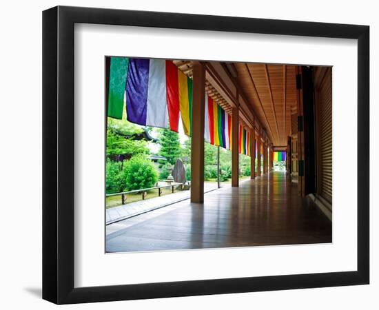 Zen Garden, Kyoto, Japan-Shin Terada-Framed Photographic Print