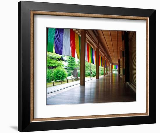 Zen Garden, Kyoto, Japan-Shin Terada-Framed Photographic Print