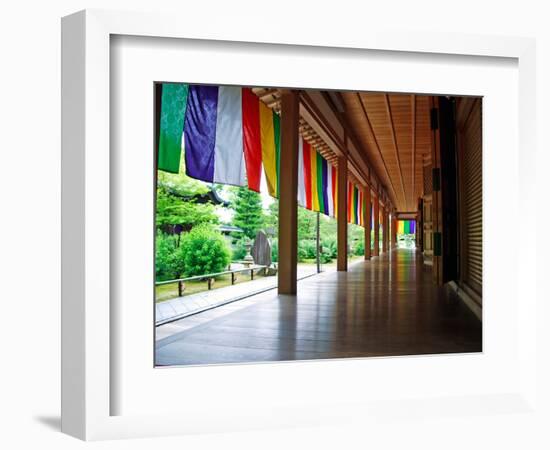 Zen Garden, Kyoto, Japan-Shin Terada-Framed Photographic Print