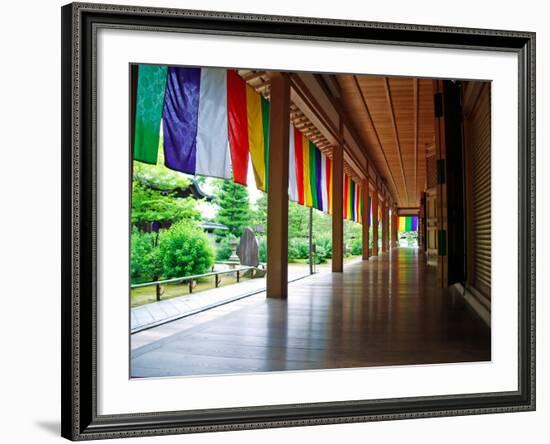 Zen Garden, Kyoto, Japan-Shin Terada-Framed Photographic Print