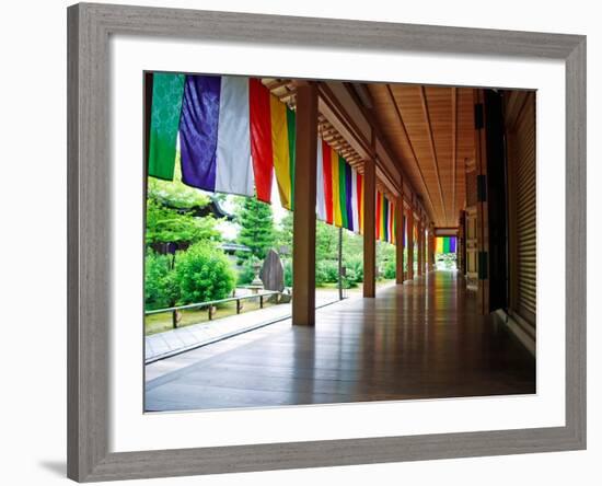 Zen Garden, Kyoto, Japan-Shin Terada-Framed Photographic Print