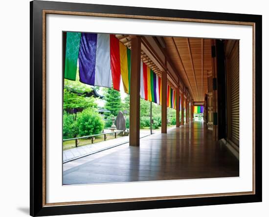 Zen Garden, Kyoto, Japan-Shin Terada-Framed Photographic Print