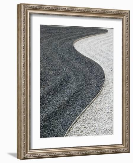 Zen Garden, Le Marais, Paris, France-Walter Bibikow-Framed Photographic Print