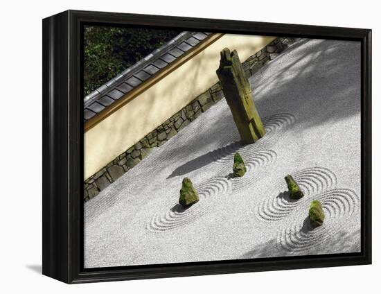 Zen Garden, Portland Japanese Garden, Portland, Oregon, USA-Michel Hersen-Framed Premier Image Canvas