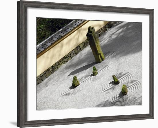 Zen Garden, Portland Japanese Garden, Portland, Oregon, USA-Michel Hersen-Framed Photographic Print