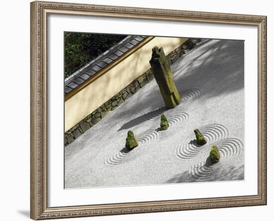 Zen Garden, Portland Japanese Garden, Portland, Oregon, USA-Michel Hersen-Framed Photographic Print