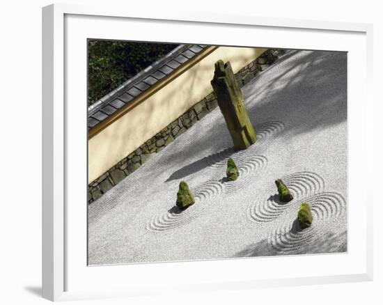 Zen Garden, Portland Japanese Garden, Portland, Oregon, USA-Michel Hersen-Framed Photographic Print