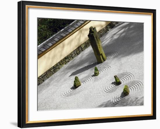 Zen Garden, Portland Japanese Garden, Portland, Oregon, USA-Michel Hersen-Framed Photographic Print