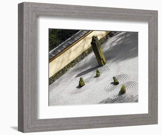 Zen Garden, Portland Japanese Garden, Portland, Oregon, USA-Michel Hersen-Framed Photographic Print