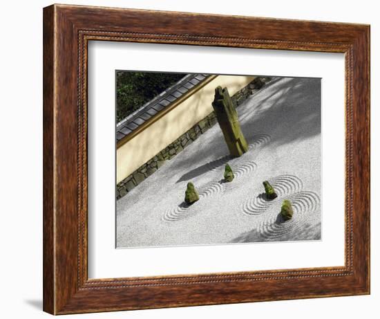 Zen Garden, Portland Japanese Garden, Portland, Oregon, USA-Michel Hersen-Framed Photographic Print