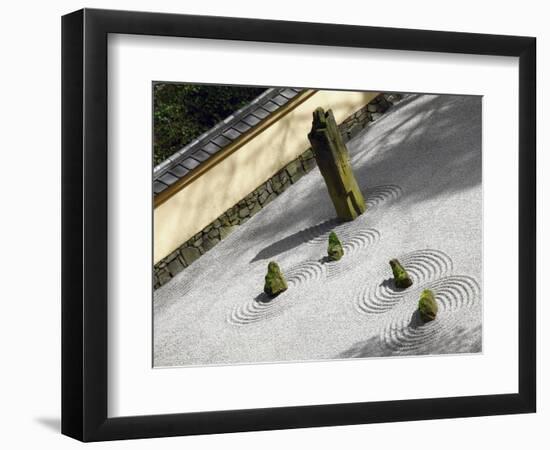 Zen Garden, Portland Japanese Garden, Portland, Oregon, USA-Michel Hersen-Framed Photographic Print