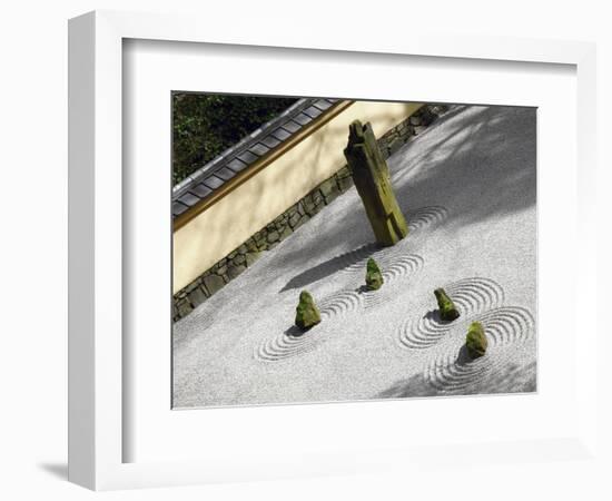 Zen Garden, Portland Japanese Garden, Portland, Oregon, USA-Michel Hersen-Framed Photographic Print