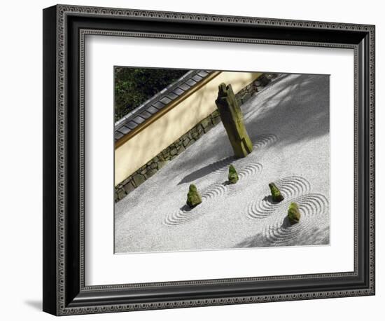 Zen Garden, Portland Japanese Garden, Portland, Oregon, USA-Michel Hersen-Framed Photographic Print