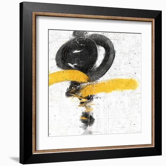 Zen in Yellow I-null-Framed Art Print