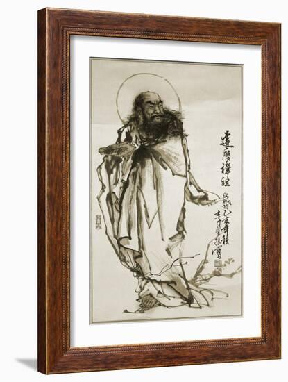 Zen Master, Damo-Lee Deng Sheng-Framed Giclee Print