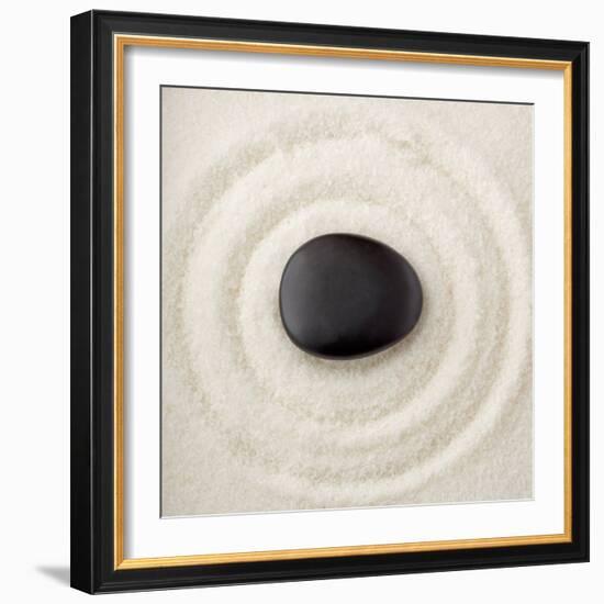 Zen Pebble-null-Framed Photographic Print