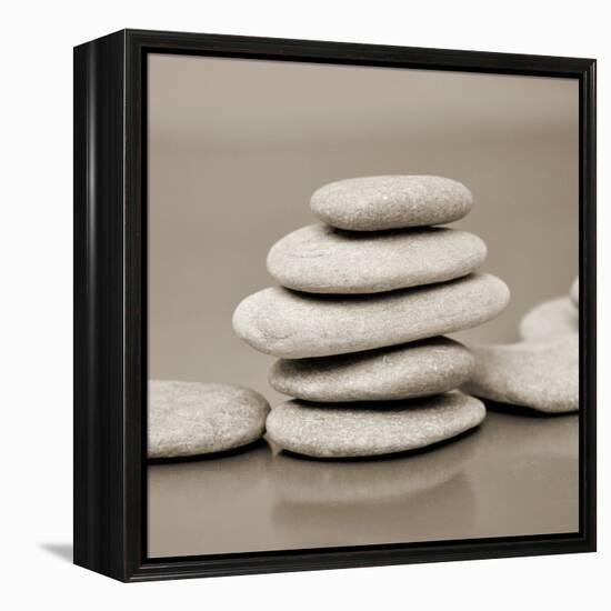 Zen Pebbles-null-Framed Premier Image Canvas