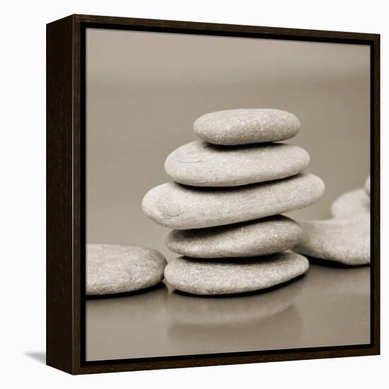 Zen Pebbles-null-Framed Premier Image Canvas