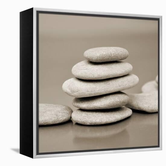 Zen Pebbles-null-Framed Premier Image Canvas