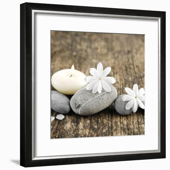 Zen Pebbles-null-Framed Premium Photographic Print