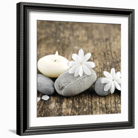 Zen Pebbles-null-Framed Premium Photographic Print