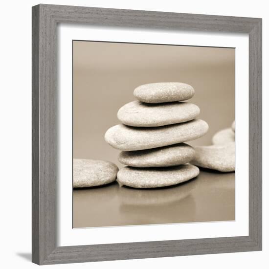 Zen Pebbles-null-Framed Photographic Print