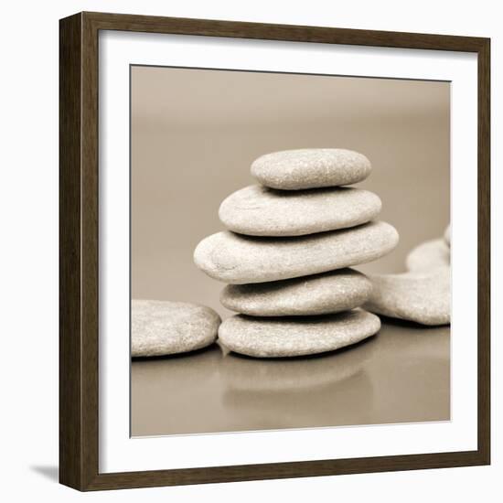 Zen Pebbles-null-Framed Photographic Print