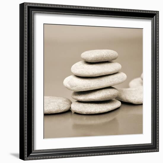 Zen Pebbles-null-Framed Photographic Print