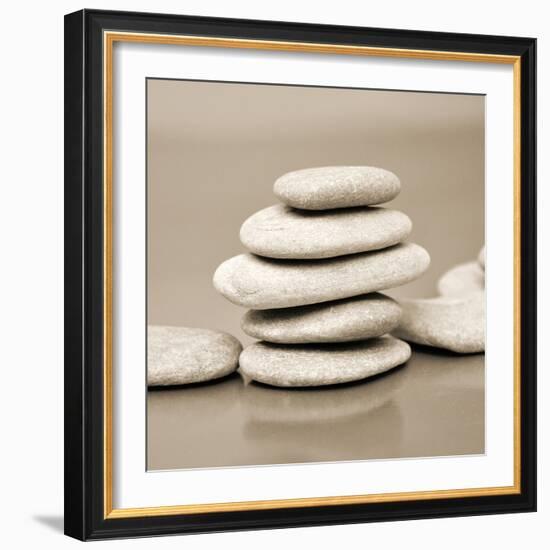 Zen Pebbles-null-Framed Photographic Print