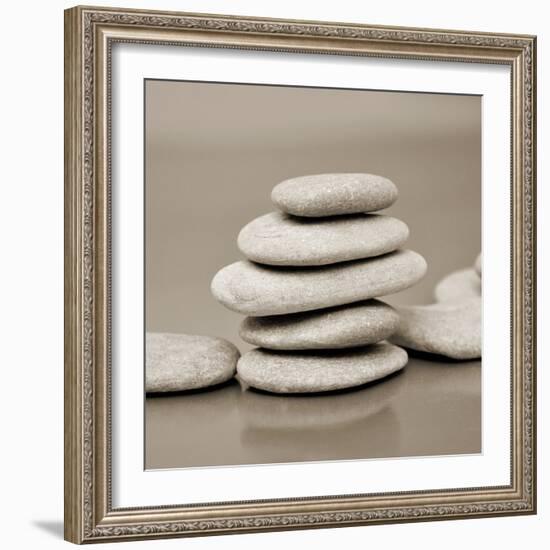 Zen Pebbles-null-Framed Photographic Print