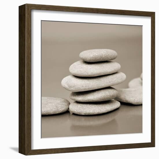 Zen Pebbles-null-Framed Photographic Print