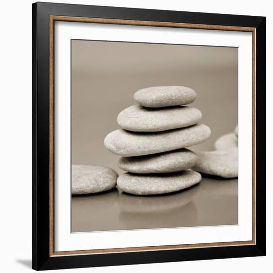 Zen Pebbles-null-Framed Photographic Print