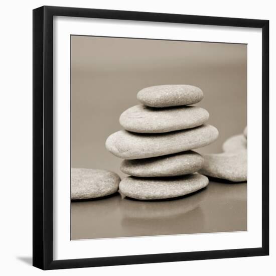 Zen Pebbles-null-Framed Photographic Print