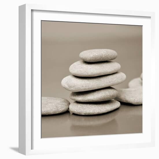 Zen Pebbles-null-Framed Photographic Print