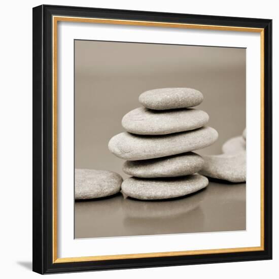 Zen Pebbles-null-Framed Photographic Print