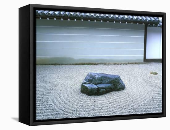 Zen Rock Garden, Japan-Rob Tilley-Framed Premier Image Canvas