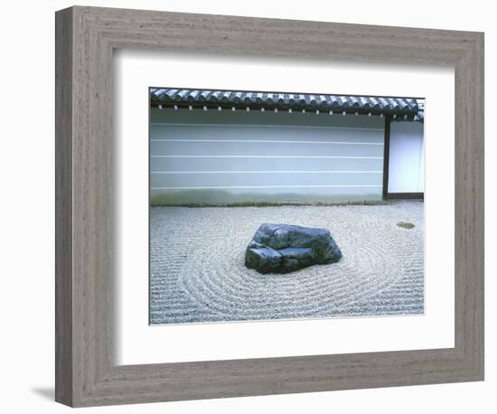 Zen Rock Garden, Japan-Rob Tilley-Framed Photographic Print