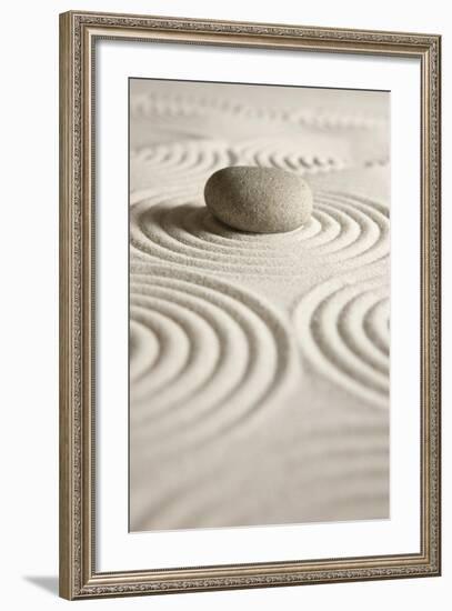 Zen Stone-og-vision-Framed Art Print