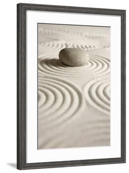 Zen Stone-og-vision-Framed Art Print