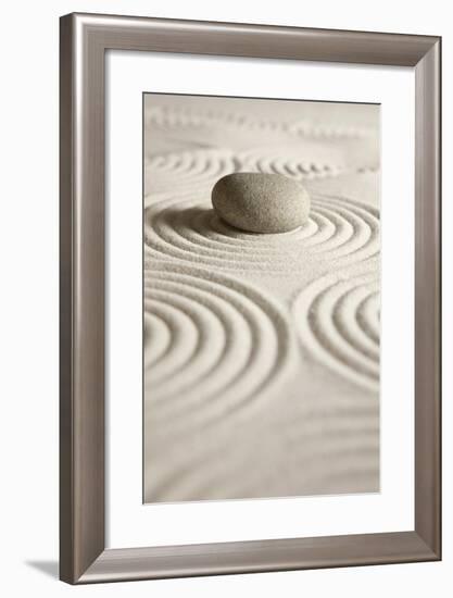 Zen Stone-og-vision-Framed Art Print