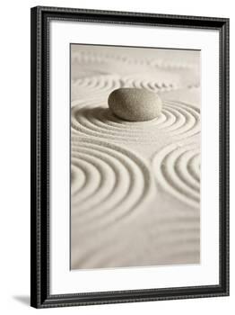 Zen Stone-og-vision-Framed Art Print