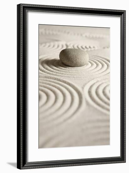 Zen Stone-og-vision-Framed Art Print